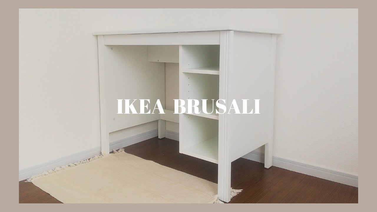 Assembling a great IKEA desk✨🔨/IKEA BRUSALI🇸🇪 - YouTube