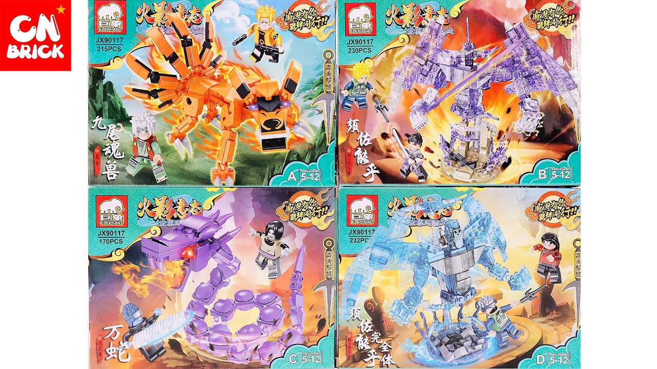 Unoffical LEGO NARUTO ナルト MINIFIGURES SET JX90117 UNOFFICAL