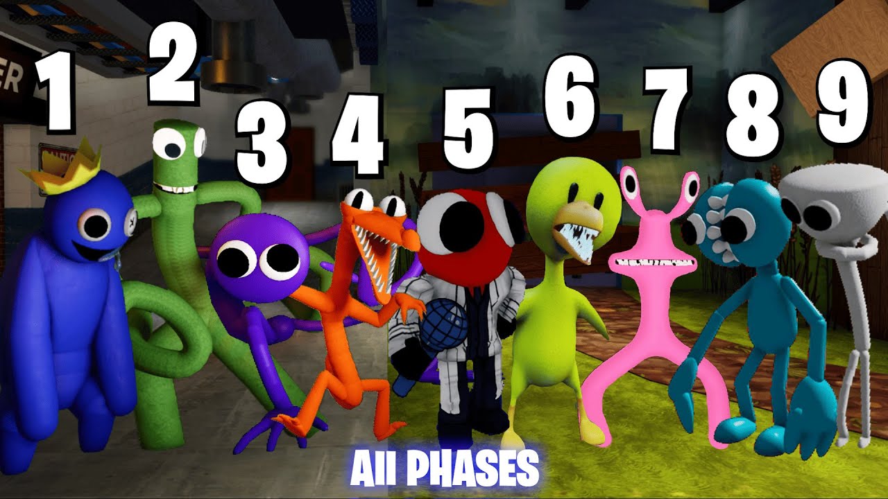 NEW Rainbow Friends ALL PHASES - Friday Night Funkin' (Roblox