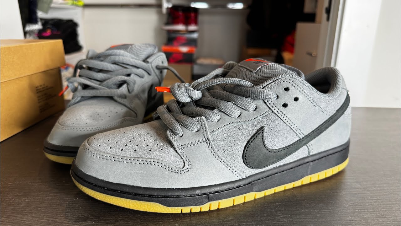 Nike SB Dunk Low Orange Label Cool Grey - YouTube