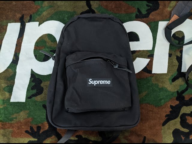 Supreme Canvas Backpack - Black - Fall Winter 2020 Review - YouTube