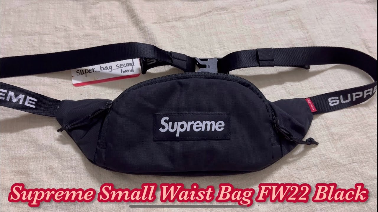 Supreme Small Waist Bag Black (FW22) - YouTube
