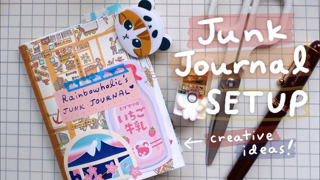 Making A Junk Journal From Scratch 🗑️ ➡️ ✨📓✨| Rainbowholic