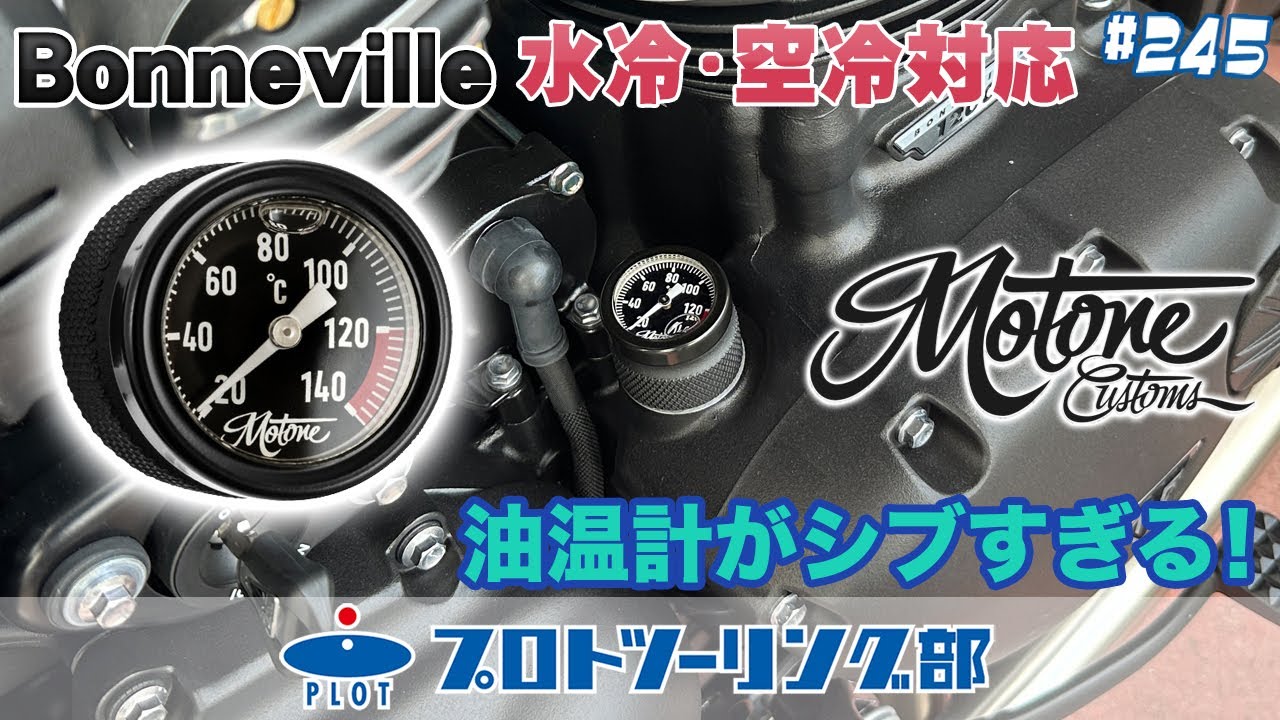 モートーン 油温計 オイルフィラーキャップ °C T100/T120 (16-25