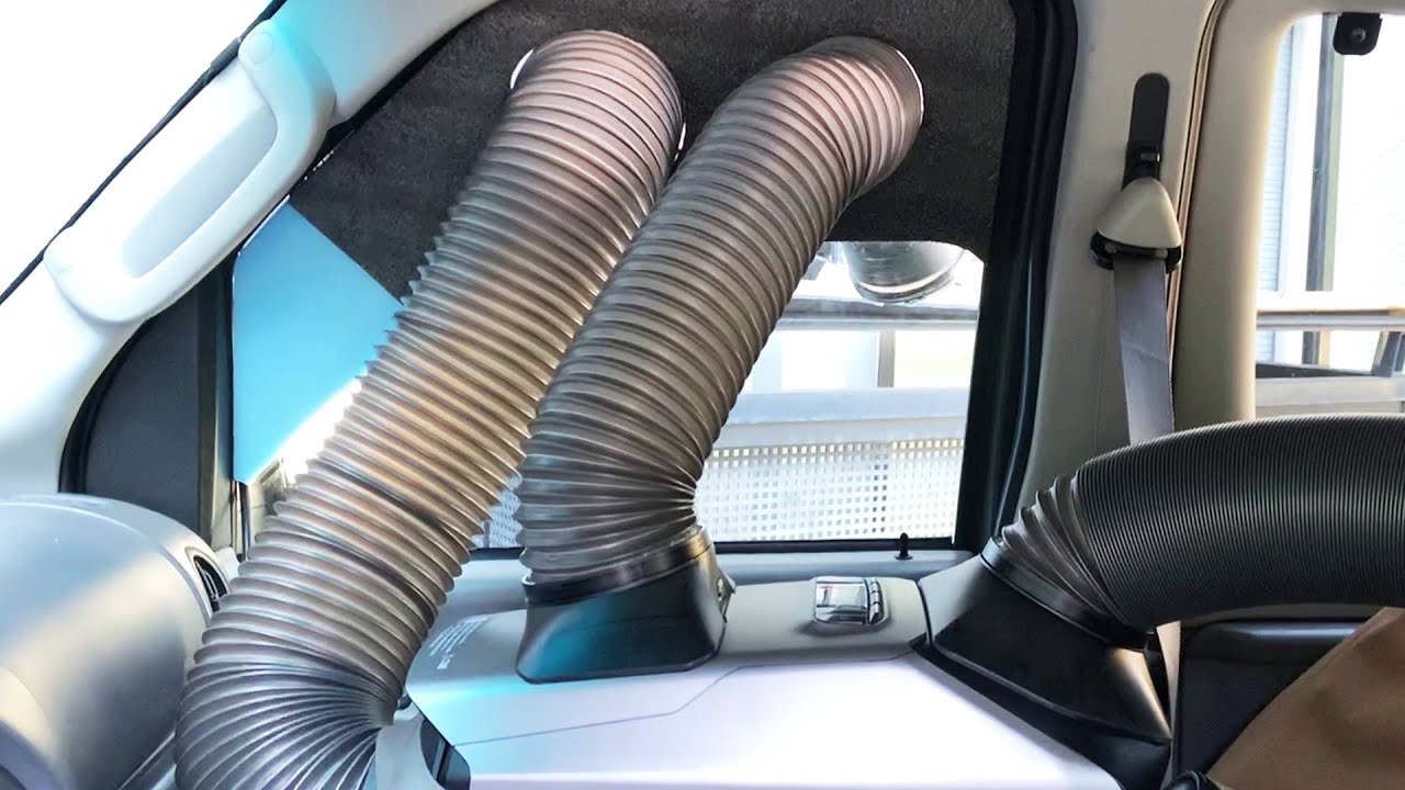 Ecoflow Wave2 エアダクト用パネル作り #車中泊 #エコノライン - YouTube