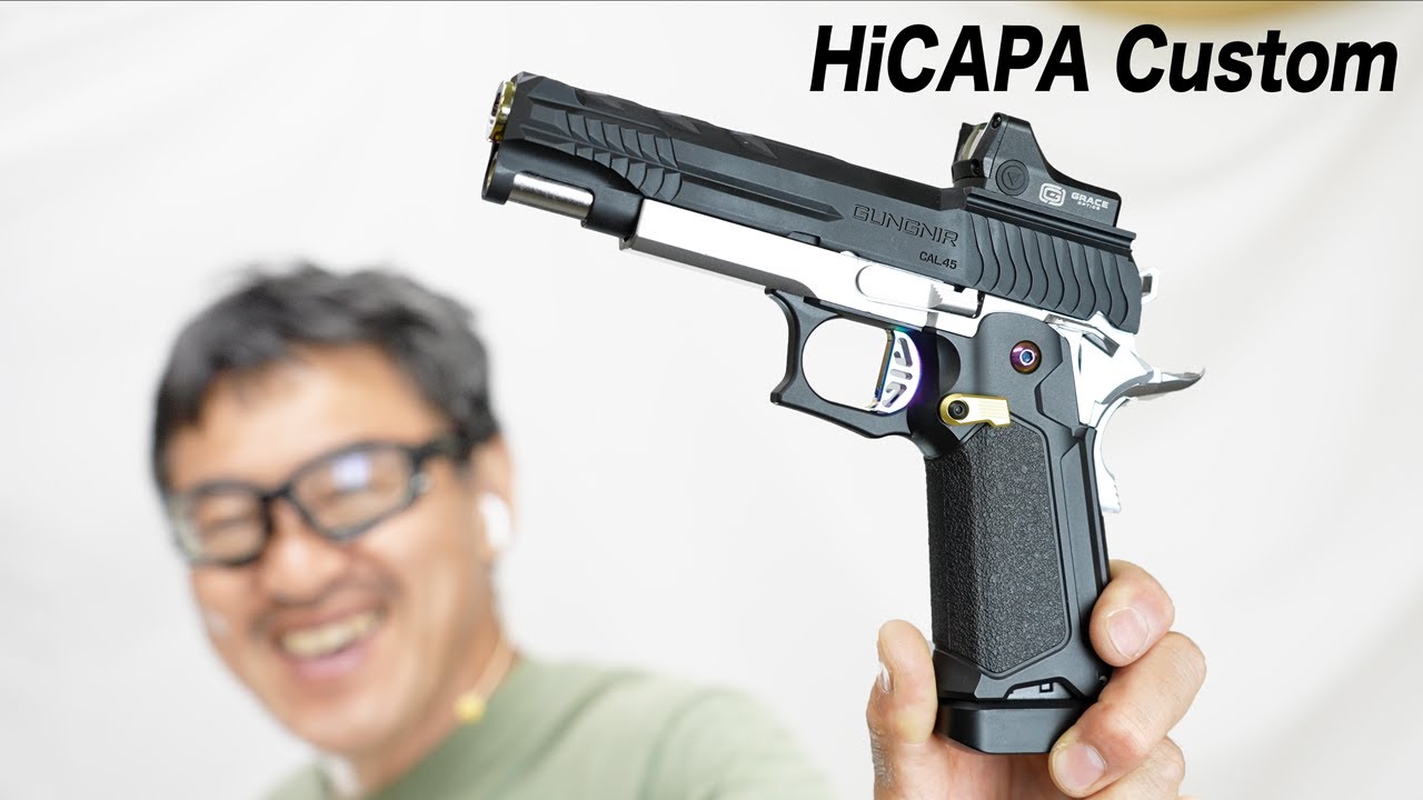 Review of Hi-Capa Custom using Laylax parts - YouTube