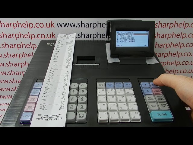 How To Remove Grand Totals From Z1 Resetting Report Sharp XE-A207