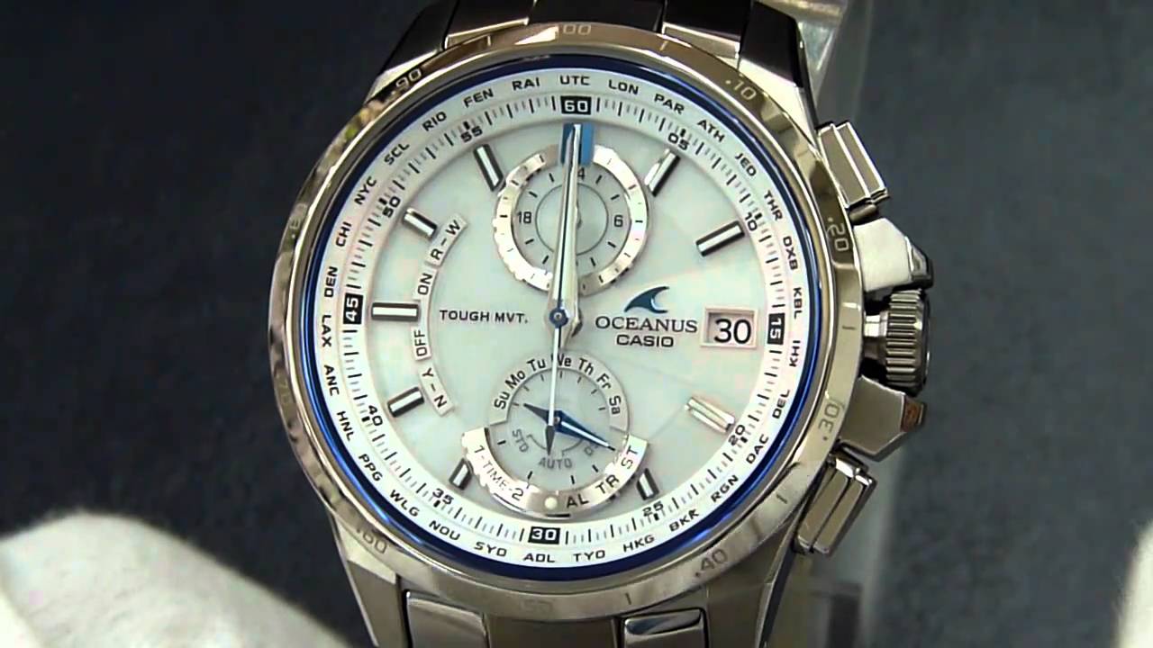 カシオ オシアナス OCW-T1000-7AJF ストップウオッチモード - YouTube