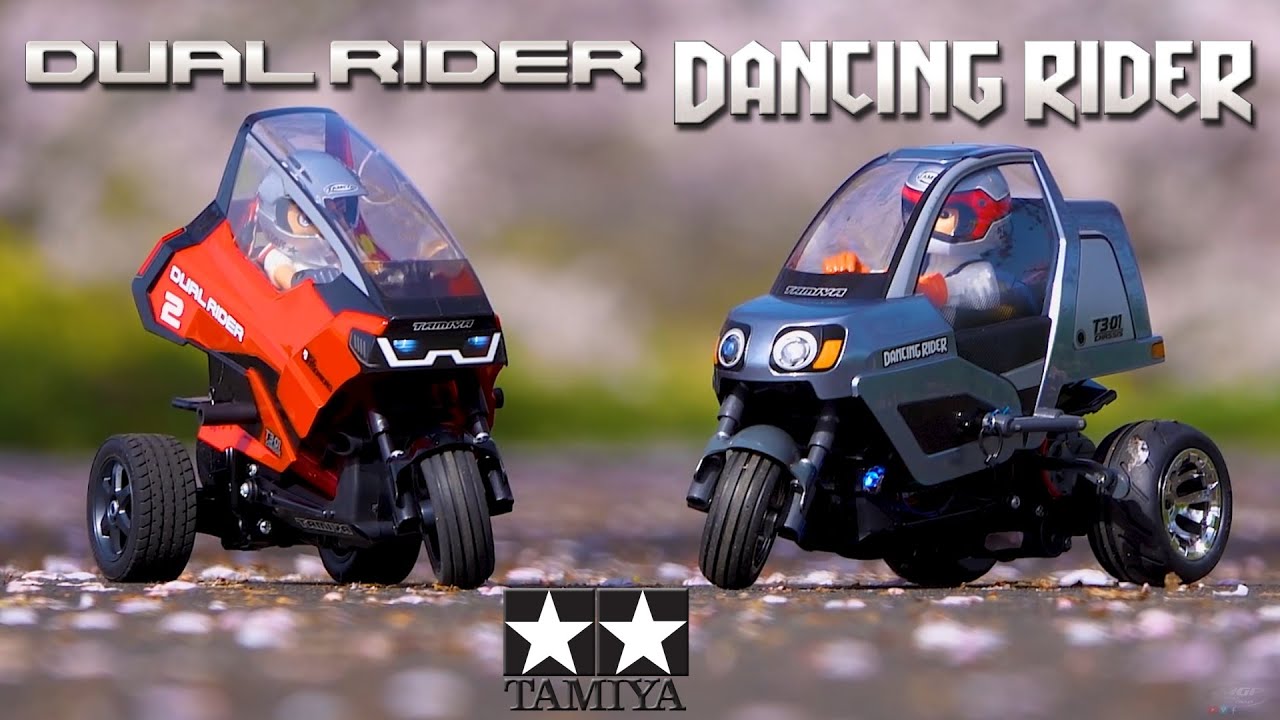 タミヤ デュアルライダーとダンシングライダー(T3-01) 2台で走ってみた