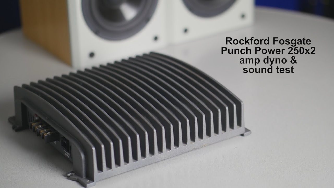 Rockford Fosgate 1996 Punch 250x2 Power Series amp dyno oldschool