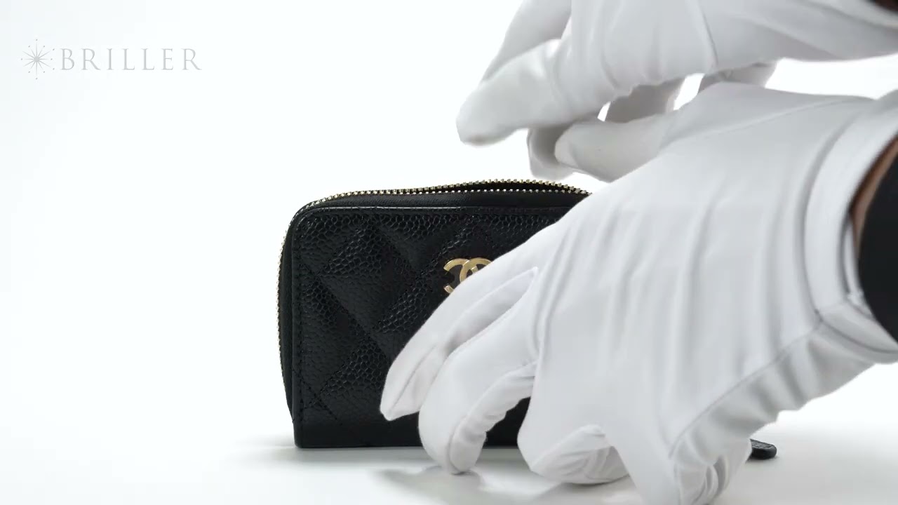 CHANEL マトラッセ クラシック ジップ コインパース グレインドカーフ