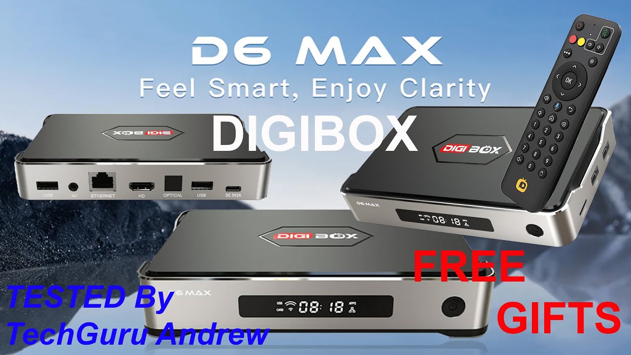DIGIBOX D6 MAX Smart Android TV Box - YouTube