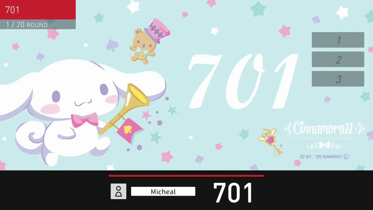 Sanrio characters DARTSLIVE CARD DARTSLIVEテーマ＆LIVE EFFECT