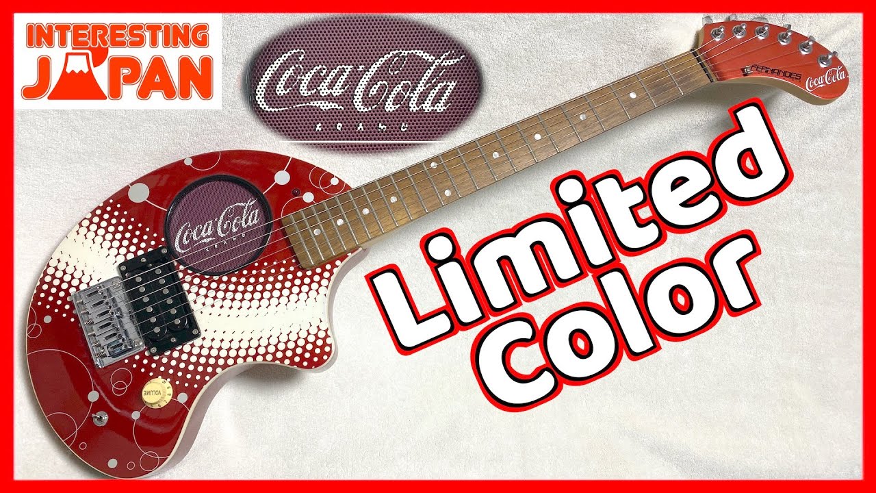 Coca-Cola Mini Guitar ! Fernandes ZO-3 COKE -Interesting Japan