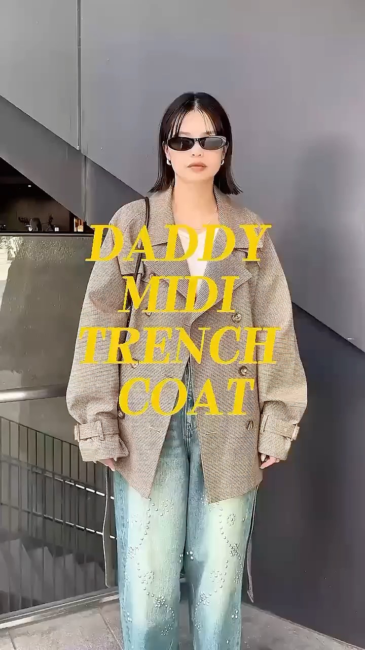 Ameri】DADDY MIDI TRENCH COAT 6LOOK #shorts - YouTube