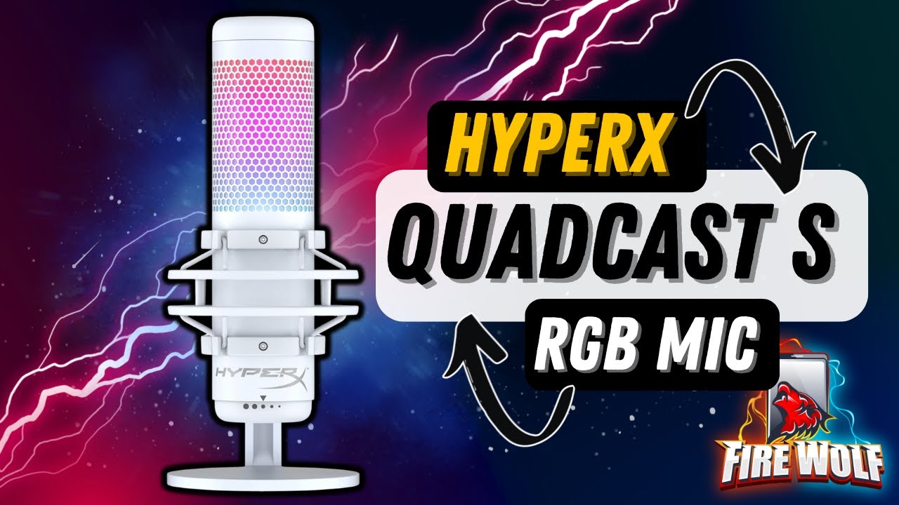 HyperX Quadcast S White RGB USB Condenser Microphone Unboxing