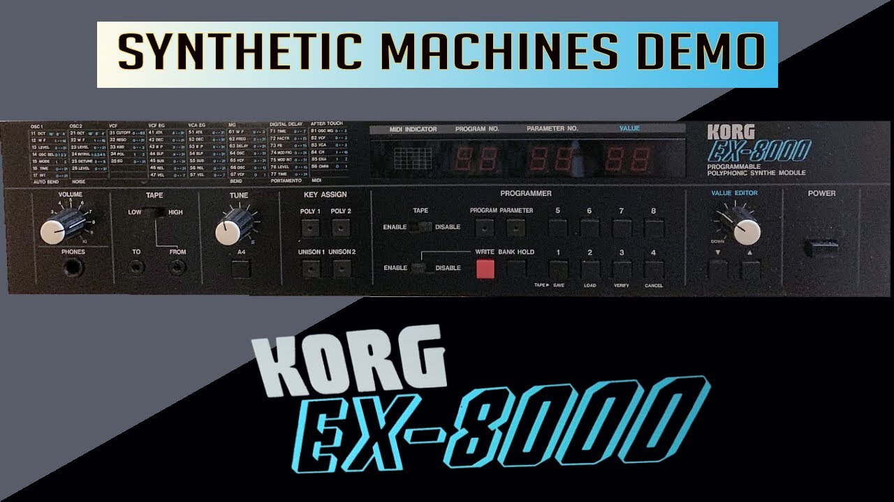 KORG EX-8000 - YouTube