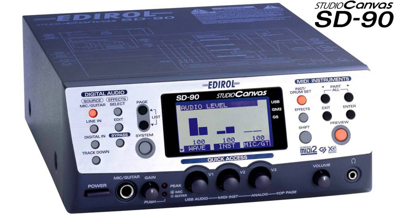 Rock Guitar & Organ Demo - Roland/Edirol SD-90 Studio Canvas Demo