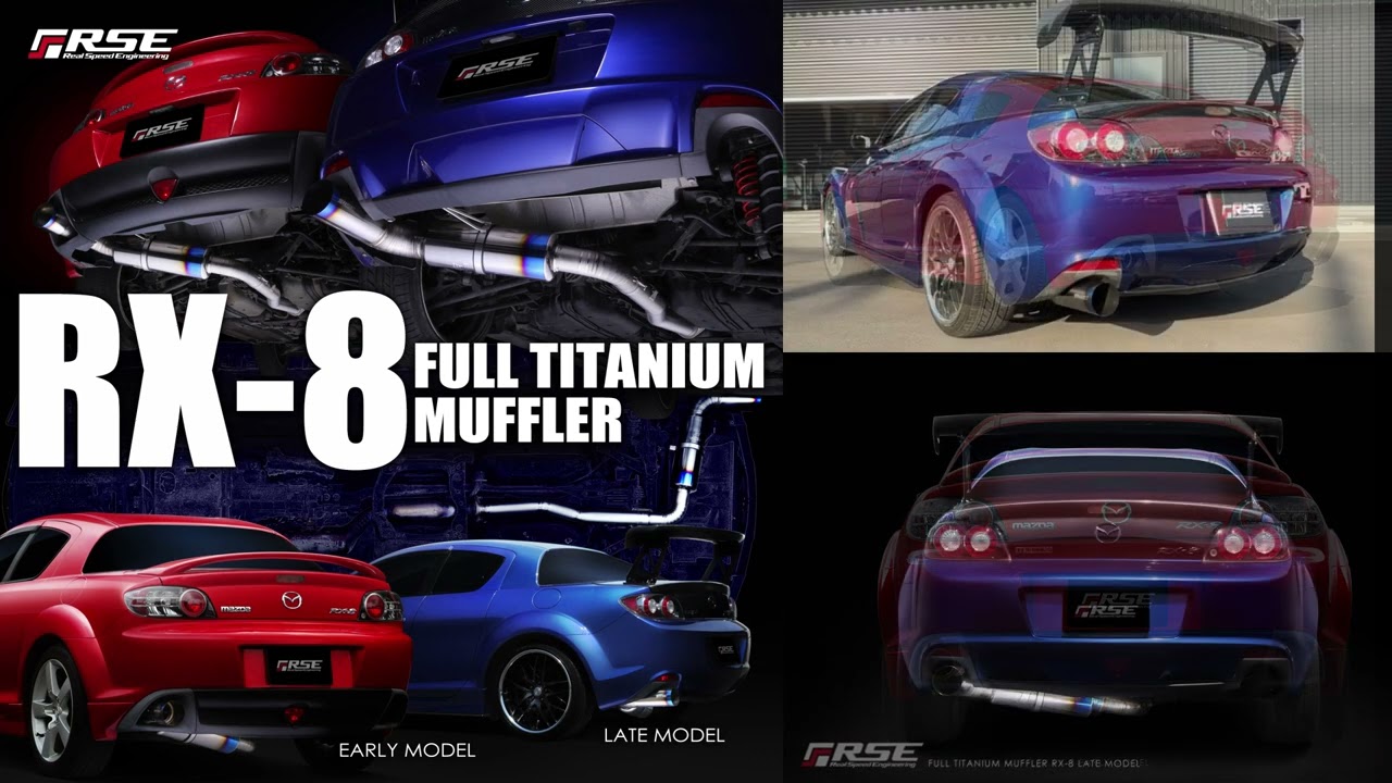 R.S.E. 製品案内 -RX-8 フルチタンマフラー発売！- - リアルスピード