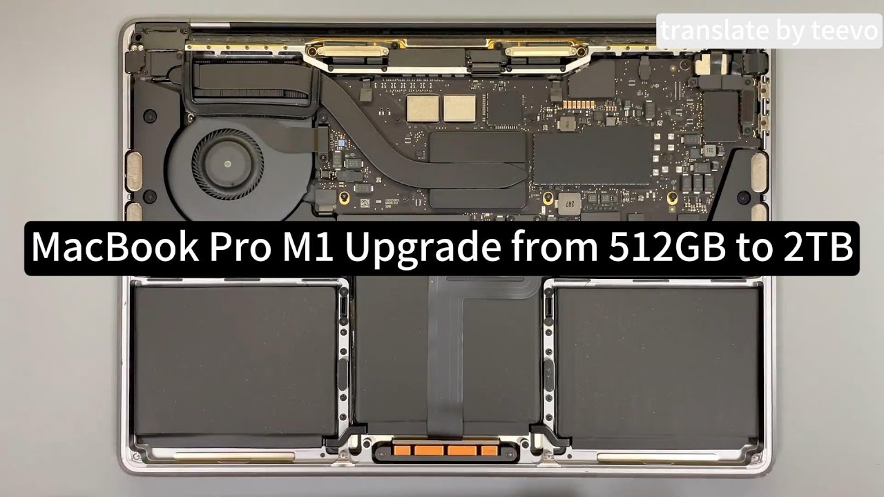 MacBook Pro M1 A2338 13inch Upgrade: 512GB to 2TB SSD Storage