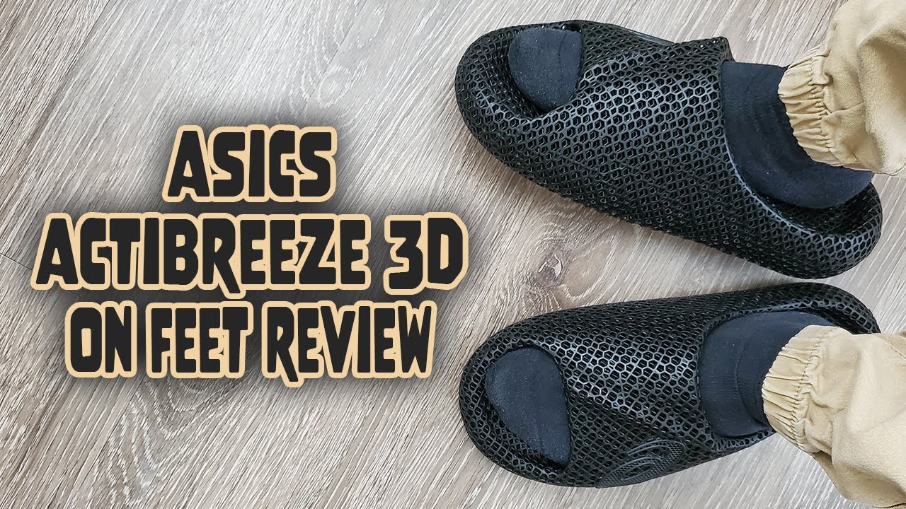 Asics Actibreeze 3D Sandal On Feet Review (1013A122 001) - YouTube