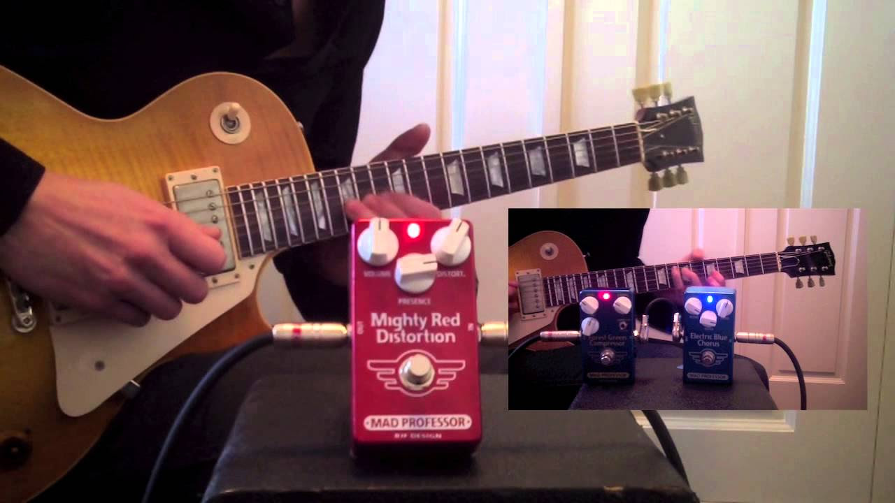 Mad Professor Mighty Red Distortion demo by Marko Karhu - YouTube