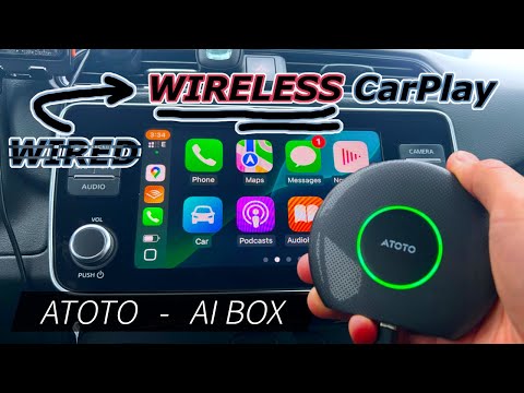 Turn your wired CarPlay into wireless! ATOTO AI Box CB6 - YouTube