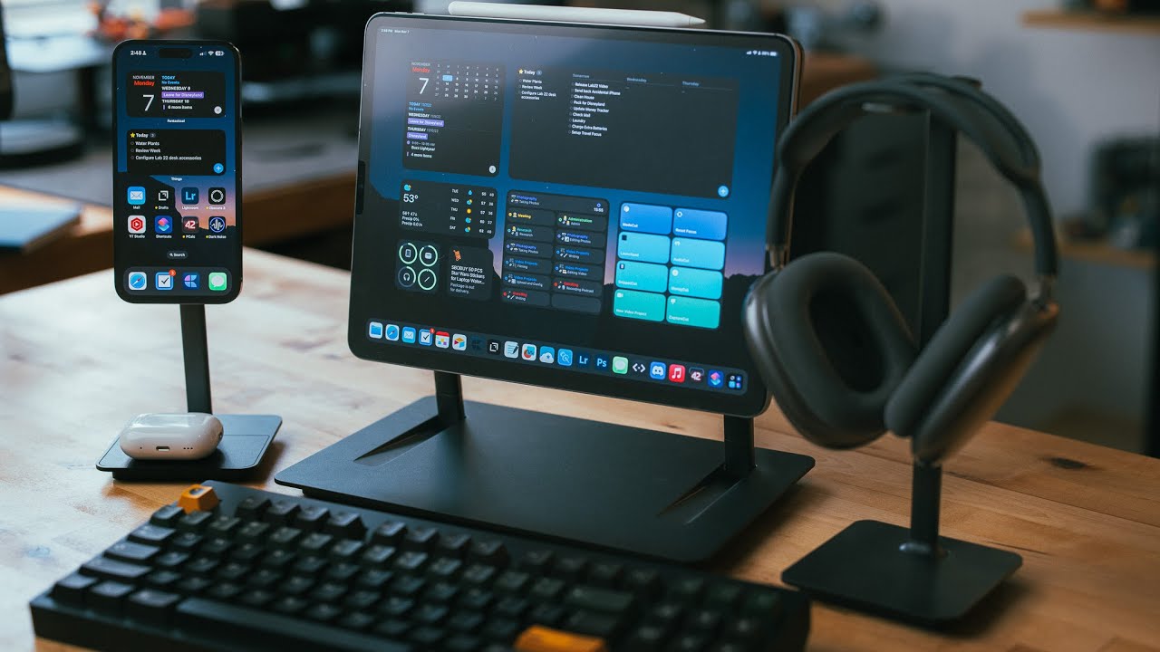 The Best iPad Stand I've Ever Used: LAB22 Desk Accessories - YouTube