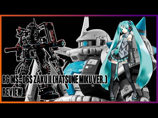 Let's All Miku Miku - RG MS 06S Zaku II (Hatsune Miku Ver.) - [4K