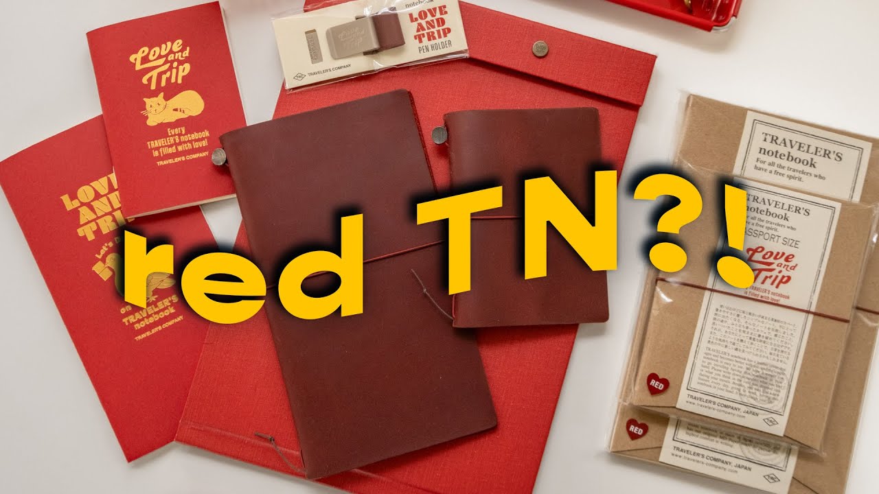 RED TRAVELER'S notebook 📕 Love and Trip TN Unboxing - YouTube