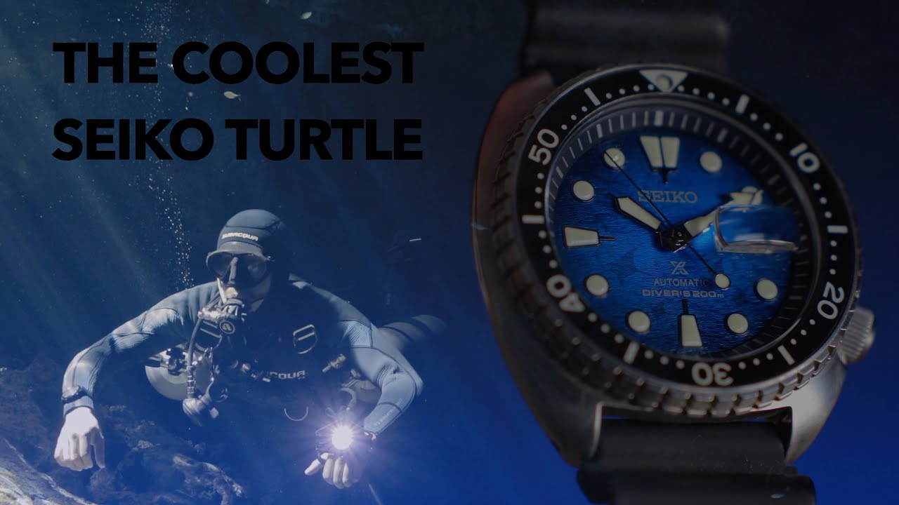 Seiko King Turtle Save The Ocean Manta Ray SRPE39K1 - Review - YouTube