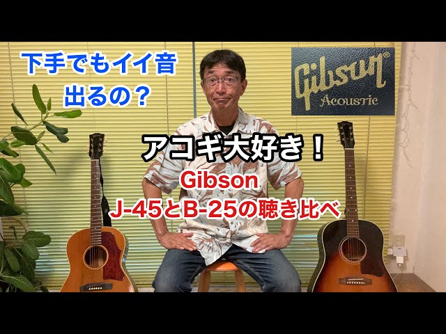 I love acoustic guitars] Can Gibson's J-45 and B-25 produce a good