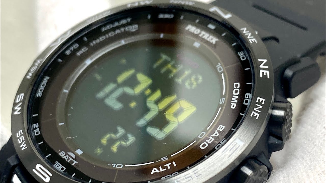 PRO TREK【PRW-35Y-1BJF】プロトレック - YouTube