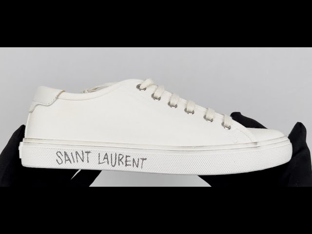 Saint Laurent MALIBU SNEAKERS IN CANVAS AND LEATHER 606446 GUZ20