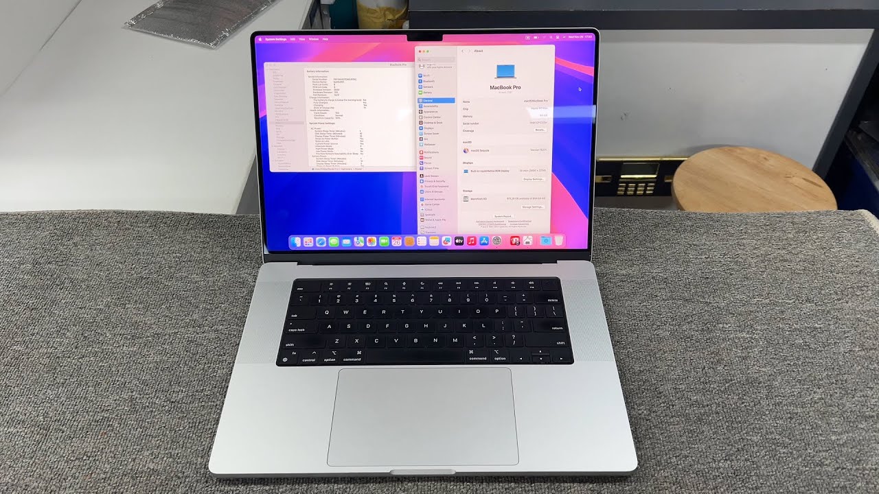 2021 MacBook Pro M1 Max 64GB RAM 1TB Storage 13 inch Battery at 94