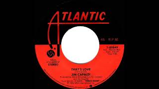 1983 HITS ARCHIVE: That's Love - Jim Capaldi (stereo 45) - YouTube