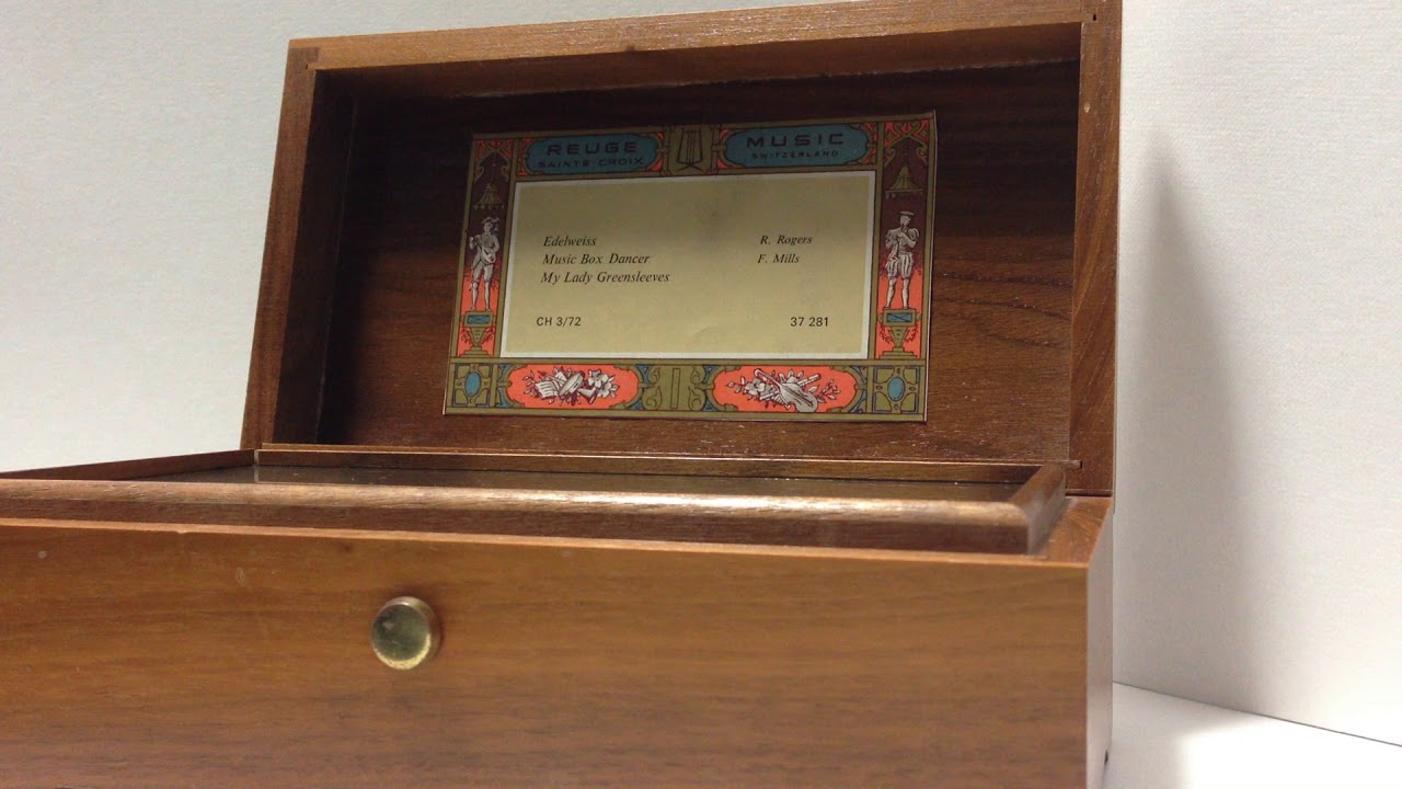 REUGE 72弁 Edelweiss Music Box Dancer My Lady Greensleeves - YouTube