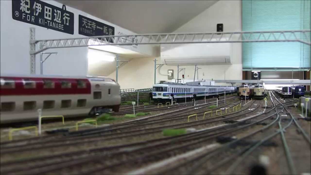 HOゲージ285系「サンライズ出雲」＋ちょっとだけ「日本海」 - YouTube