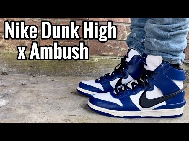 Nike Dunk High x Ambush “Deep Royal” Review & On Feet - YouTube