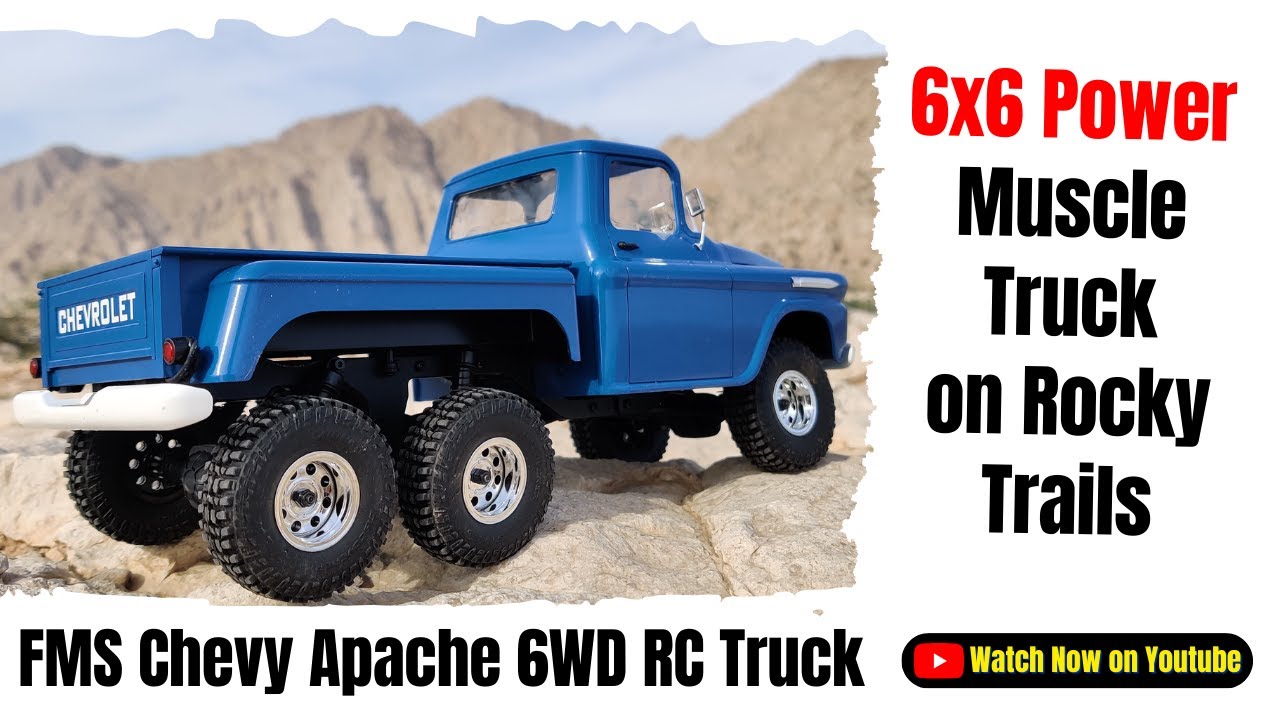 FMS Chevrolet Apache 6x6 6WD RC truck RC rock crawler is simply