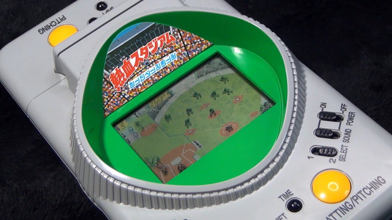 レトロ 電子ゲーム】バンダイ 熱血スタジアム カードベースボール