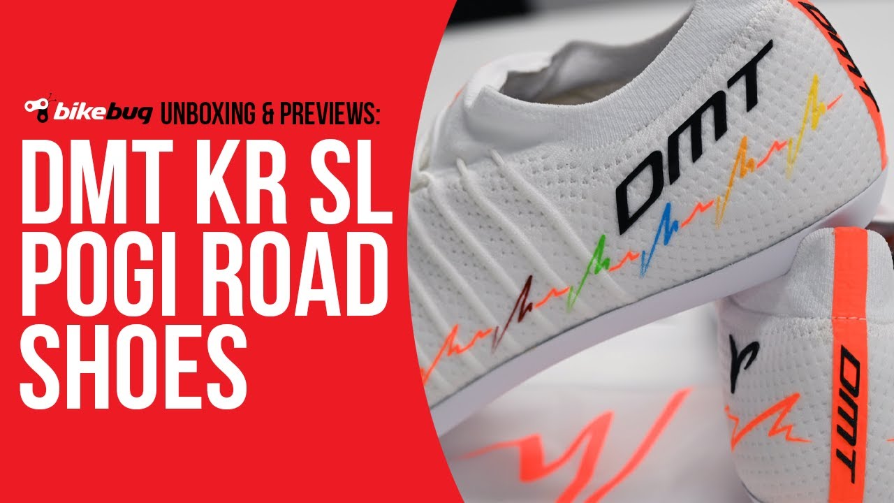 DMT KR SL POGI White Orange Road Shoes Unboxing | Bikebug - YouTube