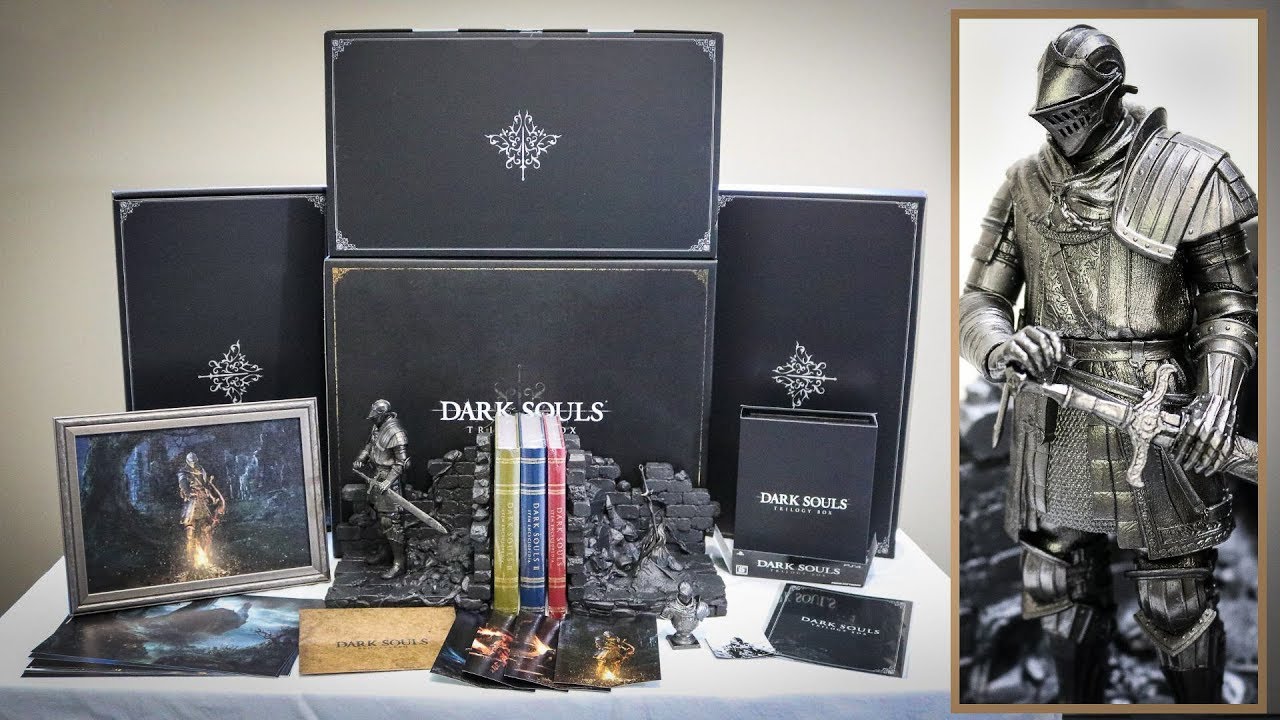 Dark Souls Trilogy box english unboxing (japanese PS4 exclusive