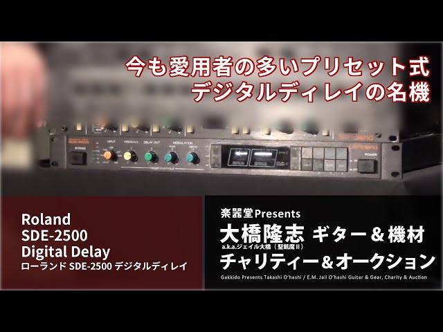 出品アイテム紹介動画] Roland SDE-2500 デジタルディレイ - 大橋隆志