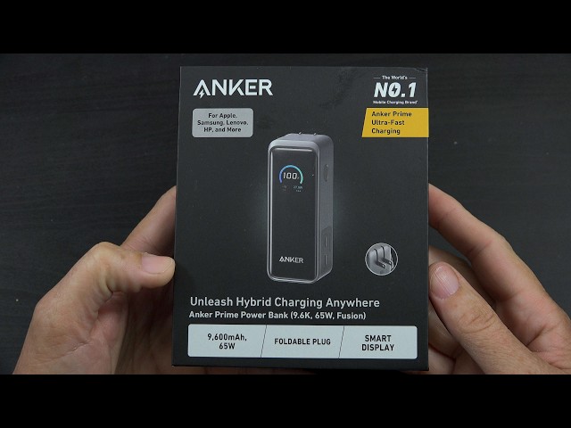 Anker Prime Fusion Power Bank, 9,600mAh 65W Battery Pack with 65W