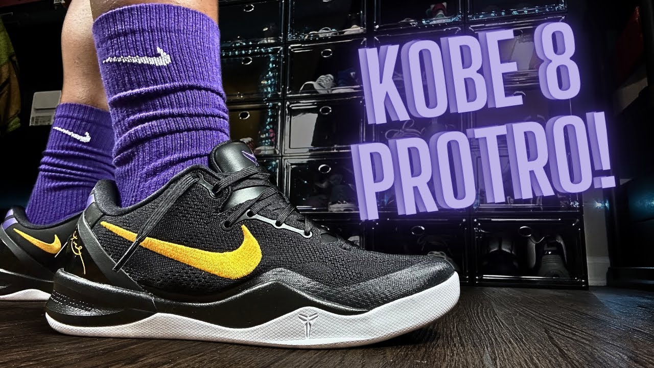 Nike Kobe 8 Protro Team Bank! Review & On Feet! - YouTube