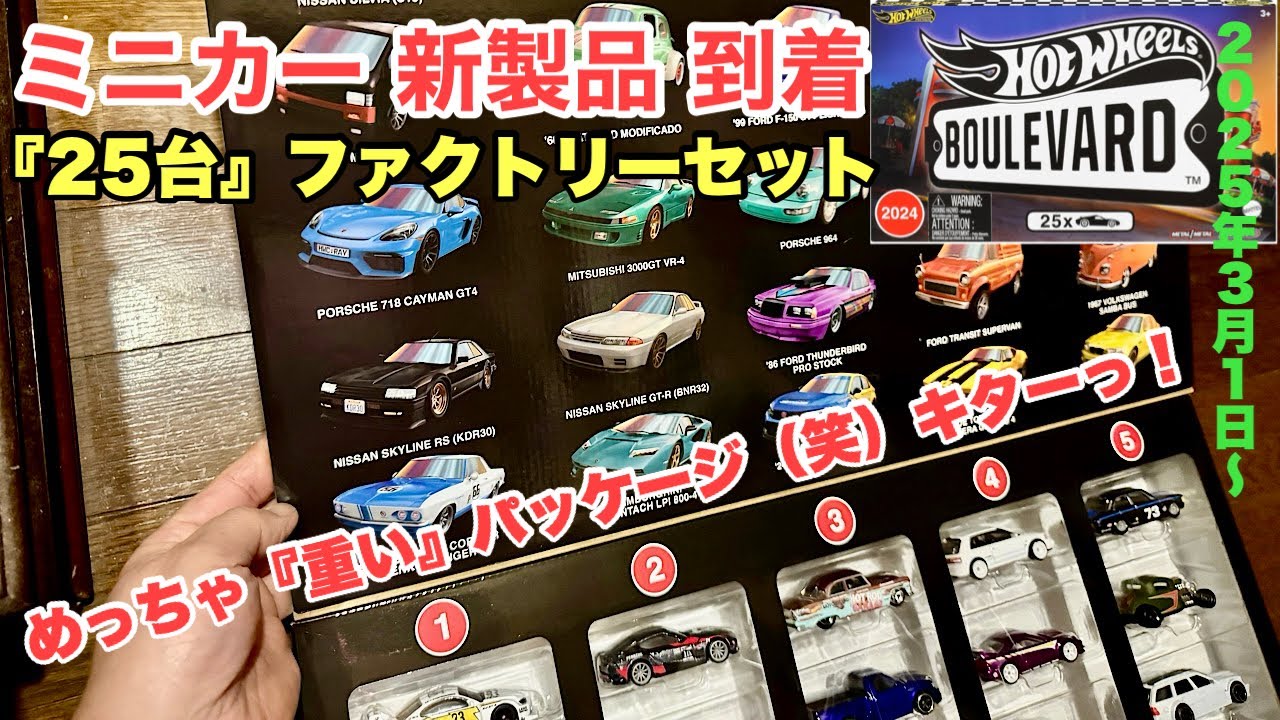 25台セット』キターっ！【ミニカー 新製品 到着】【Hot Wheels】ホット
