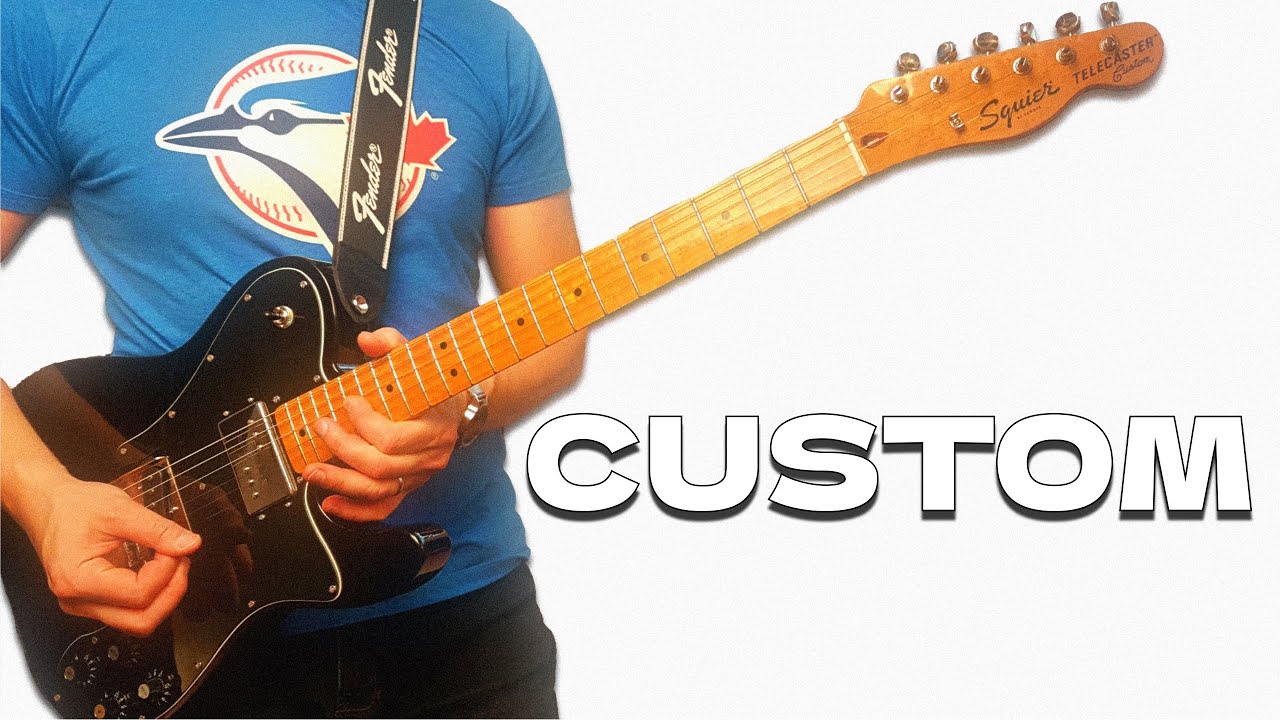 the Fender Squier Classic Vibe '70s Telecaster Custom in Black is