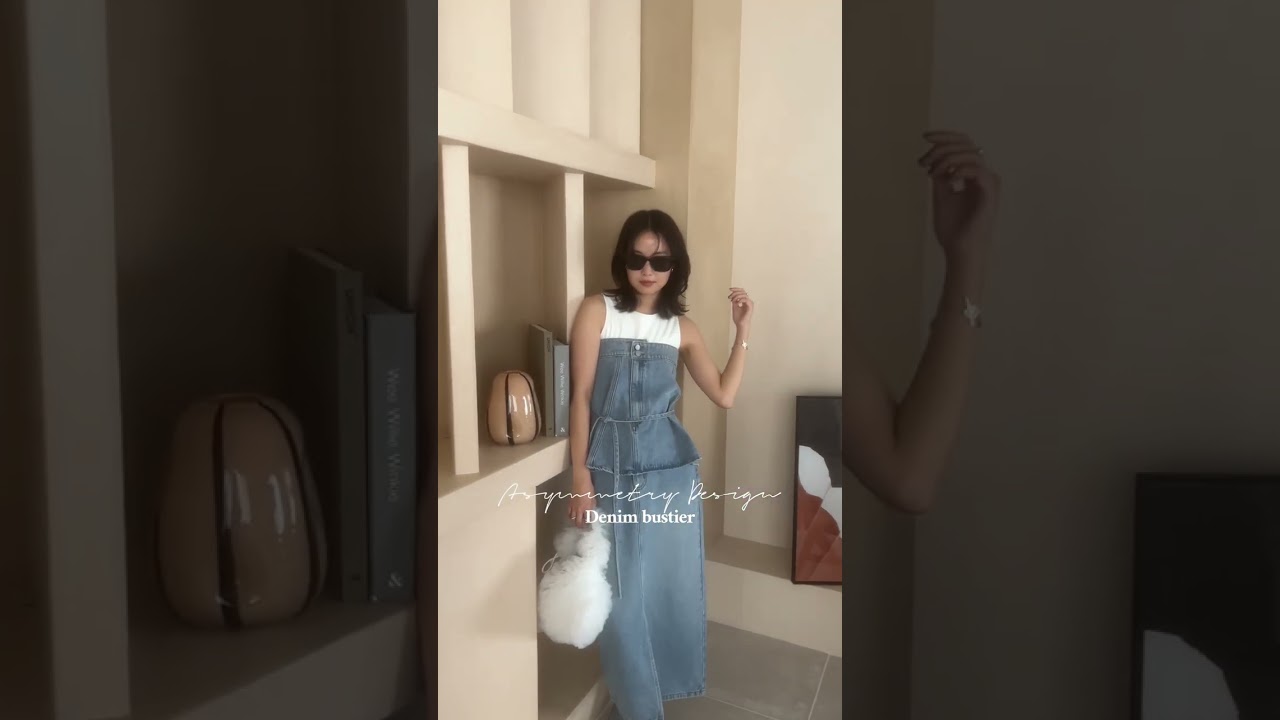 アシメデザインデニムビスチェ [C7115] - レディースファッション通販