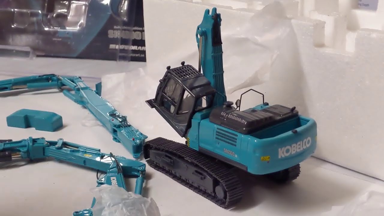 kobelco sk400 high reach demolition unboxing review comparison